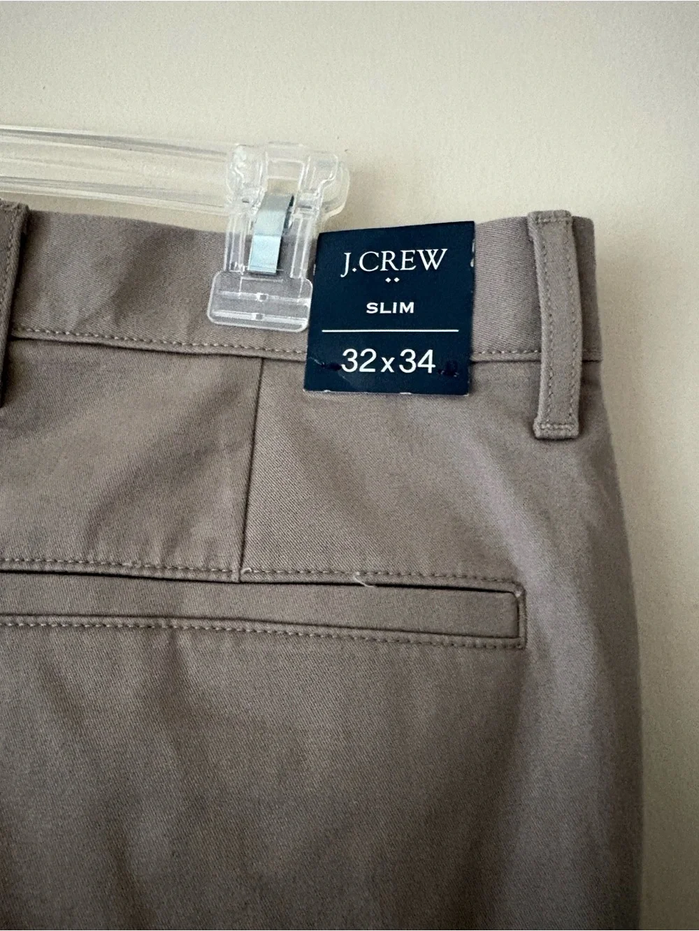 J. Crew Flex  Men’s Slim Fit Chinos in Tan Sz. 32*34 New